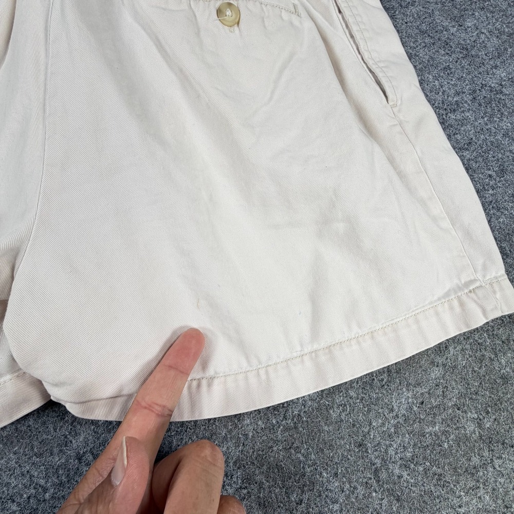 Gap Chino Shorts Womens 8 White Cotton Relaxed Fit Mid Rise Button Fly Outdoor - Picture 8 of 15